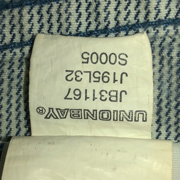 Vintage Unionbay blue/white stripes skirt size 7 - Picture 8 of 8